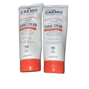 Cremo Moisturizing Concentrated Shave Cream, Coconut Mango, 6 oz Two Pack sealed